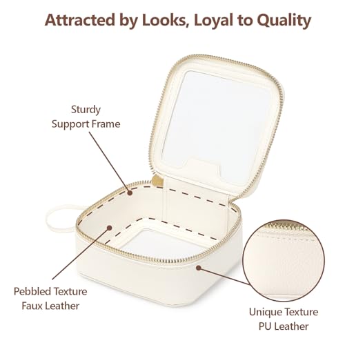 Clear Makeup Bag Foldable (Active-A-Cream / Structured Stylist (Mini - Hard Frame))