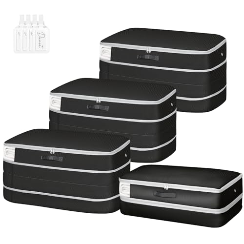 Comforter Storage Bag (4 Packs / Black)
