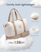 Travel Duffle Bag (Khaki-Off White-A / Large-3 Pcs)