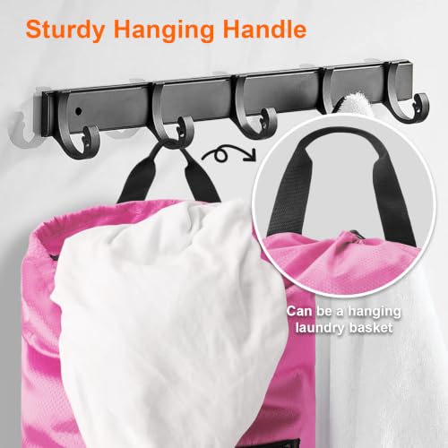 Laundry Backpack Portable Travel Laundry Bags with Straps and Mesh Pocket (Pink / 1 Pack)