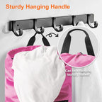Laundry Backpack Portable Travel Laundry Bags with Straps and Mesh Pocket (Pink / 1 Pack)