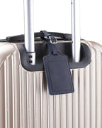 Leather Luggage Tags for Suitcases (Blue / 4 Pack)