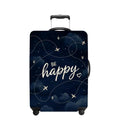 Luggage Cover Washable Suitcase Protector Anti (Be Happy / S(fits 20-22inch suitcase))