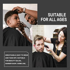 Salon Professional Barber Cape with Multi position Snap Closure Hair Cutting Kits Thick Hairdressing Capes for Unisex 47” * 63” (47 * 63)