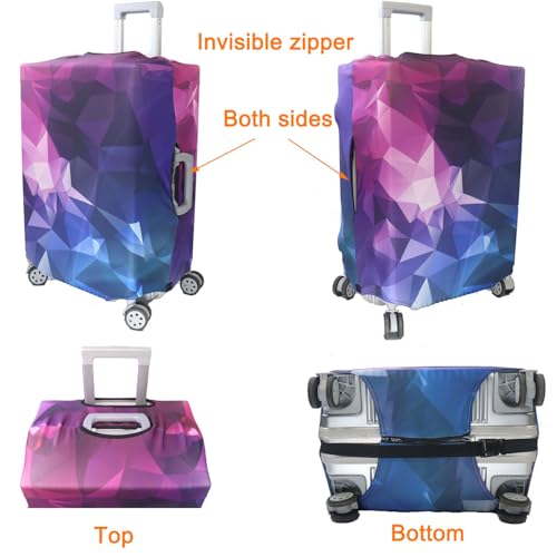 Thicker Travel Luggage Covers with Luggage Tag For Suitcase Tsa Approved (F2482 / XL)