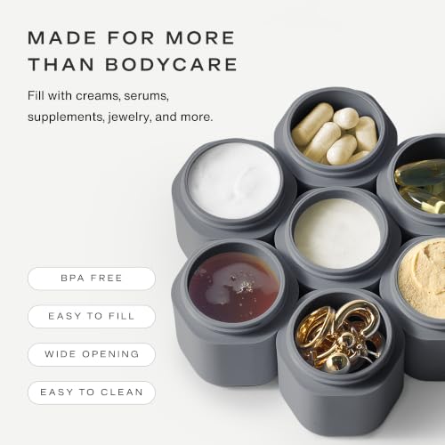 Travel Containers (Charcoal / Bodycare (Set of 2))