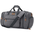 Canvas Duffle Bag (Grey / X-Large-60L (With Shoe Compartment))