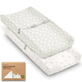 2 Pack Organic Changing Pad Covers for Girl (Meadow)