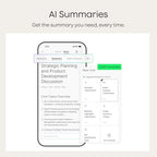 Note AI Voice Recorder Transcribe Summarize (Silver)