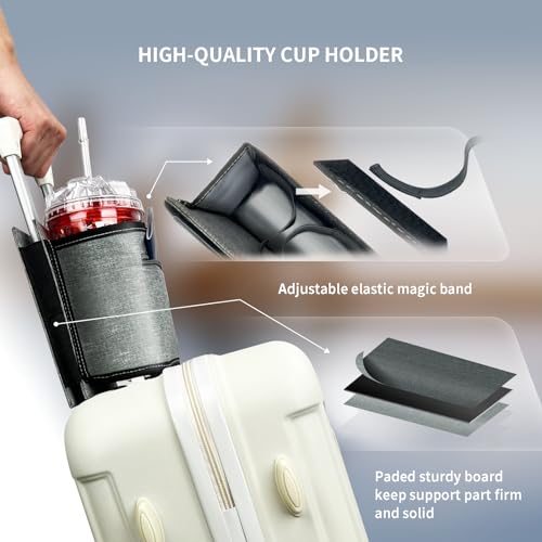 Travel Luggage Cup Holder (Gray)