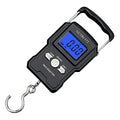 Luggage Scale Digital Suitcase Weighing Fish Portable for Travel (Jet Black)