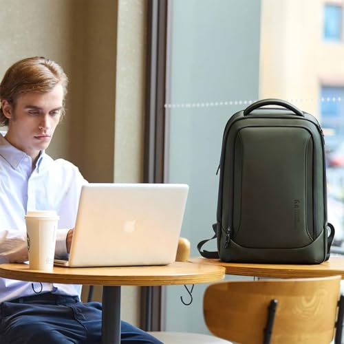 Laptop Backpack for Men for 17.3 Inch Computer Bag with USB A&C Charger (Green / 17.3 inch)