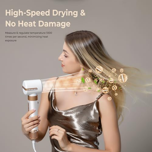 Blow Dryer Brush 7 in ONE (White Gold)