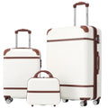 Luggage Set 2 Piece (Vintage Luggage / White(12+20+28))