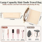 Hair Tools Travel Bag and Heat Resistant Mat 17" (Ivory)