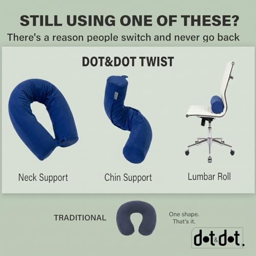 Twist Memory Foam Travel Pillow (Sapphire / Standard (26"))