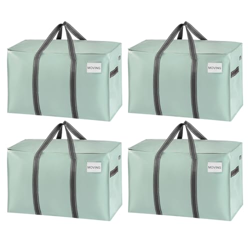 4 Pack Heavy Duty Moving Bags (4 Pack / Shiny Light Green)