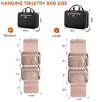 Hanging Toiletry Bag for Women Travel (Black / Medium)