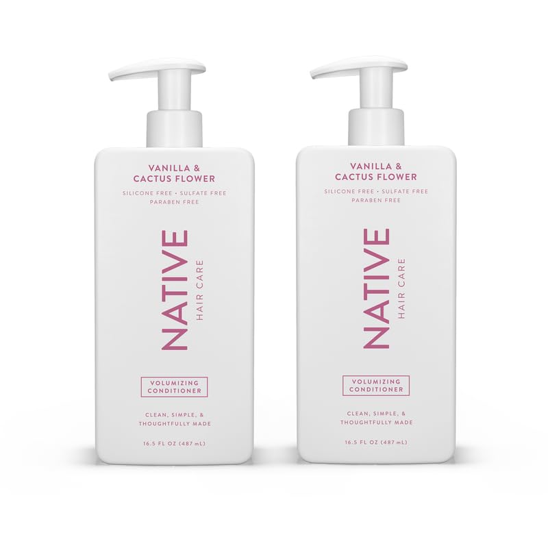 Vanilla & Cactus Flower Volumizing Conditioner contains Naturally Derived Ingredients (16.5 Fl Oz (Pack of 2))