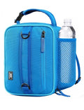 Expandable Small Lunch Box for Men Women Kids Work School (Light Blue)