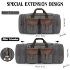 Canvas Duffle Bag for Men (Grey / X Large-60L)