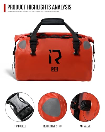 Motorcycle Dry Bag (Orange / 30L)