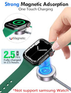 1Pack Travel Essentials for Apple Watch Charger (Gray / 1Pack-5 FT)