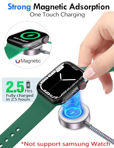 2Pack Travel Essentials for Apple Watch Charger (Gray / 2Pack-4FT)