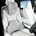 Lumbar Support Pillow and Car Neck Pillow (Gray2 / 2 Pieces)