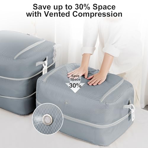 Comforter Storage Bag (Grey / 110L (2-Layer Compression))
