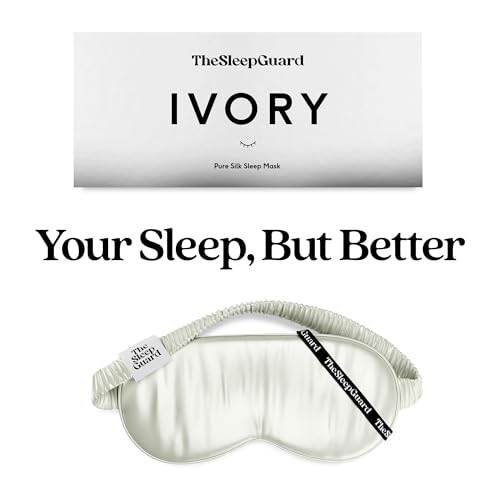 Pure Silk Sleep Mask [100% 6A Mulberry Silk (Ivory White)