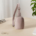 Small Sling Bag for Women Leather Crossbody Bag for Women Dusty Pink (1-dusty Pink)