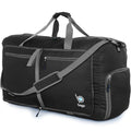 Travel Duffle Bag for Women & Men. Duffel Bag for Traveling & Camping (80L / Black)
