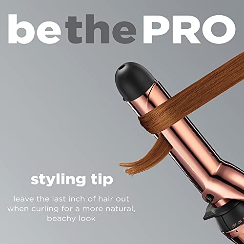 INFINITIPRO BY CONAIR Rose Gold Titanium 1 1 (Black / 1 1/4-Inch)