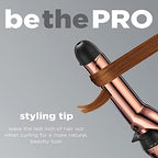 INFINITIPRO BY CONAIR Rose Gold Titanium 1 1 (Black / 1 1/4-Inch)