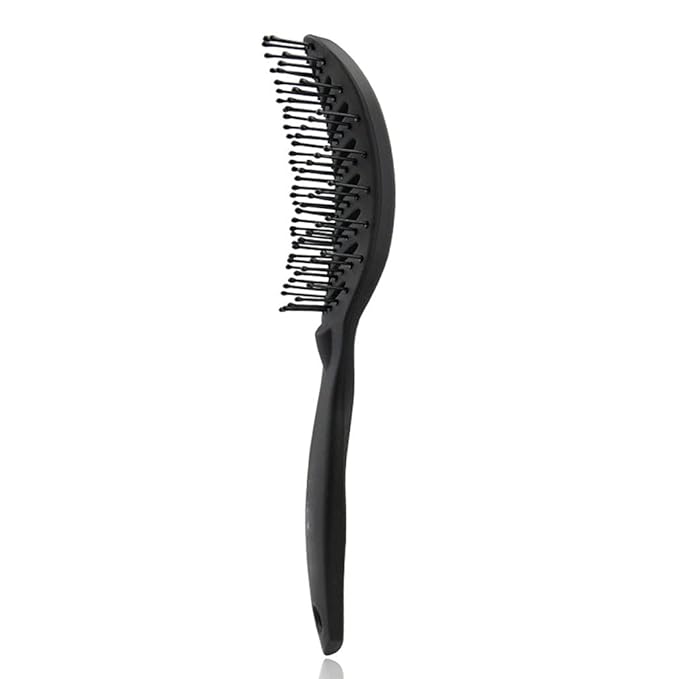 Guojiang Curved Vented Detangling Hair Brush Barber Hairdressing Fast Drying Detangling Curved Vent Brush