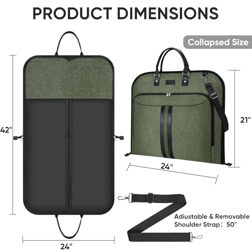 Garment Bags for Travel (Green / 42")