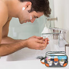 Toiletry Bag Clear Shaving Dopp Kit for Men Travel Toiletry Bag with Hand Strap Unisex Bathroom Toiletries Organiser (Green)