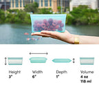 Reusable Food Storage Bags (Teal / Snack Bag)