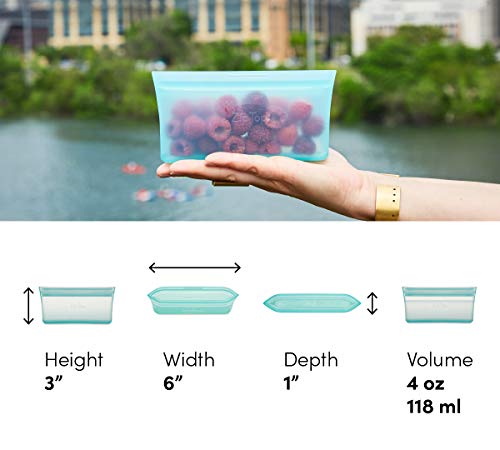 Reusable Food Storage Bags (Teal / Snack Bag)