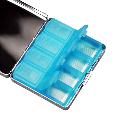 Cute and Portable Metal Pill Organizer (Witch's Powders Vintage)