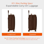Essential 22" Carry On Expandable Spinner (Chocolate / 22" Carry-On)
