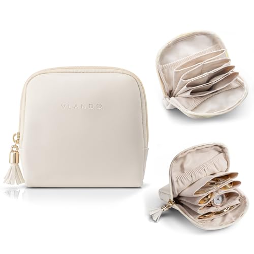 Mini Jewelry Travel Case (White)