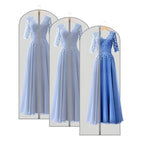 Dress Bags for Gowns Long Dress Cover Bag for Closet Storage 65 in (65"-3pcs-Grey)