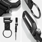 Life Carabiner Key Ring Clip (1-Pack / Black (1 Pack))