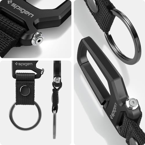 Life Carabiner Key Ring Clip (1-Pack / Black (1 Pack))