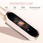 Ring Hair Straightener Brush (Peach Fuzz)