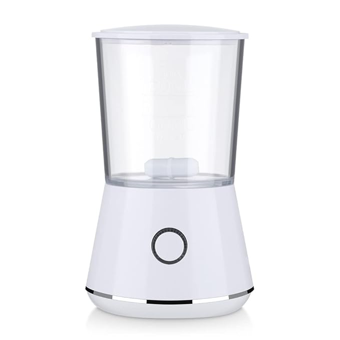 Face Mask Machine, Fruit Vegetable Collagen Mask Make Machine Mini DIY Automatic Facial Cream Making With 16Pcs Mask Making Collagen Capsules (White)