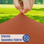 2 Pack Rectangle Spandex Fitted Table Cloth (Terracotta / 96" x 30" (Rectangular))