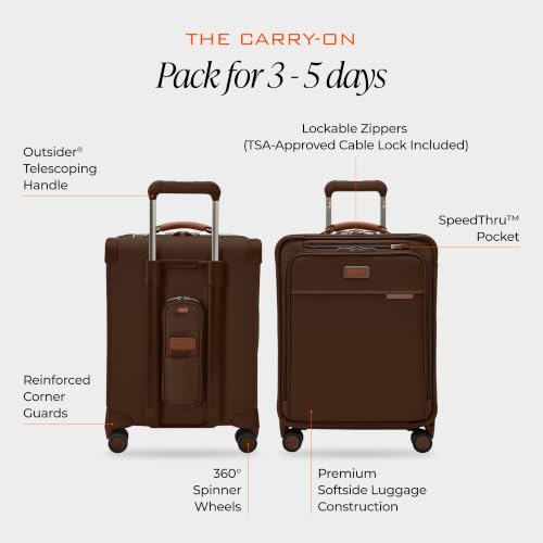 Global 21" Carry On Expandable Spinner (Chocolate / 21" Carry-On)